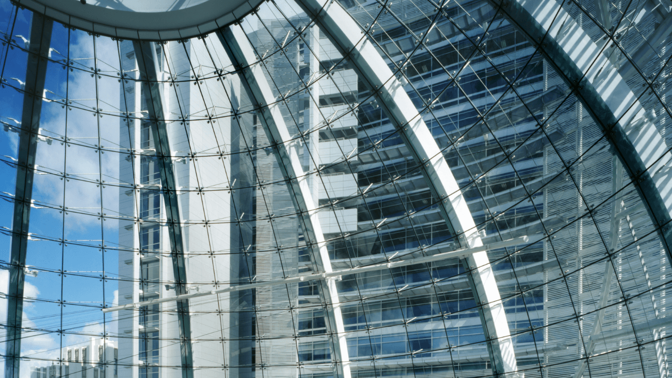 San Jose City Hall rotunda, a landmark representing the city of San Jose, home to San Jose International Airport (SJC)