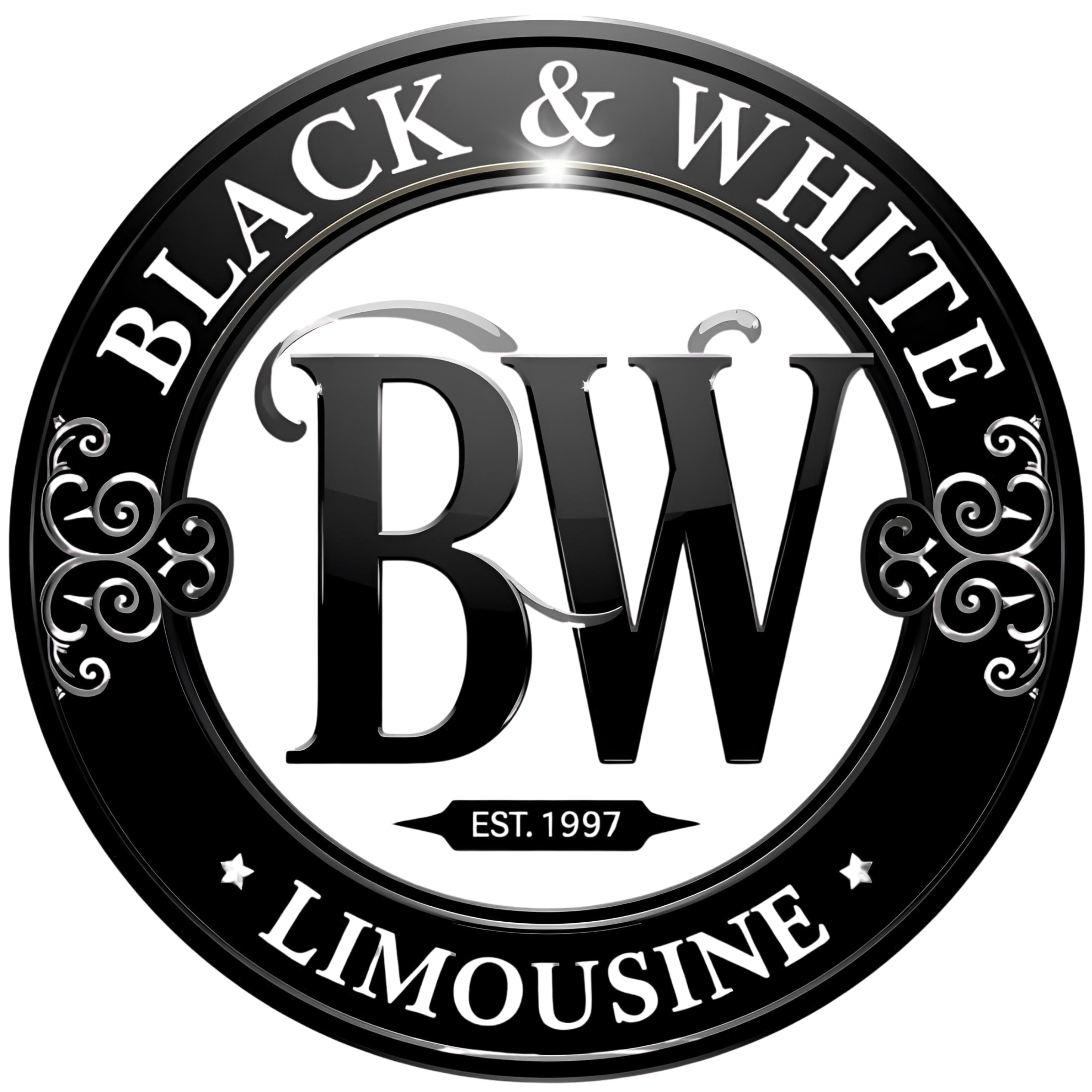 Black & White Limousine Logo